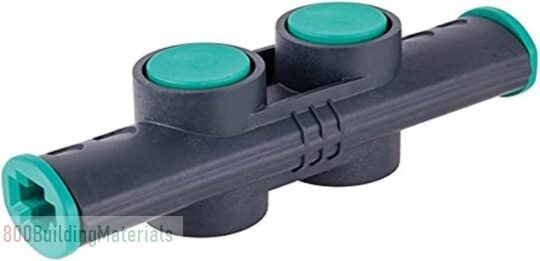 wolfcraft Connector PRO/Easy one-hand clamp adapter For combining two clamps Green, grey