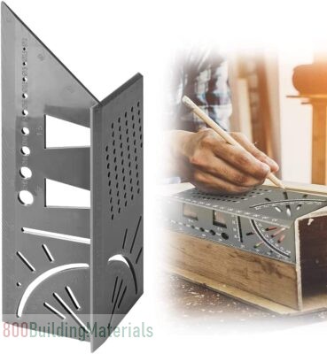 TECHVIDA Multifunctional Carpentry Ruler, ABS Plastic Carpentry Tools