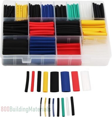 Heat Shrink Tube 6 Colors 11 Sizes Tubing Set Combo Assorted Sleeving Wrap Cable Wire Kit