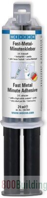 WEICON Epoxy Minute Adhesive 24 ml, clear 2 Components Adhesive for Metal
