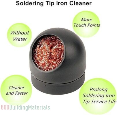 Soldering Tip Iron Cleaner, Solder Tip Cleaning Wire, Soldering Tip Cleaning Ball And Base