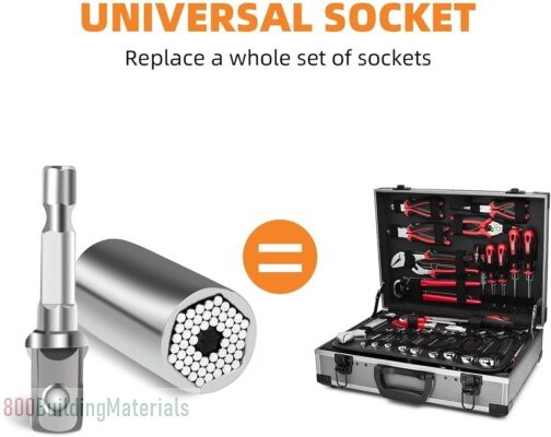 Adjustable Grip Socket Adapter Set HVAC Tools