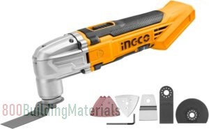 INGCO Cordless Multi-Tool Lithium-Ion Compact 20V DIY Oscillating Multi-Tool with 8Pcs Accessory Kit