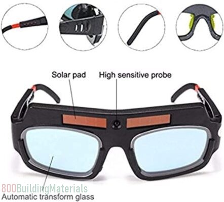 Welding Protection Glasses, Safety Goggles Solar Powered Auto Darkening Welding Goggles