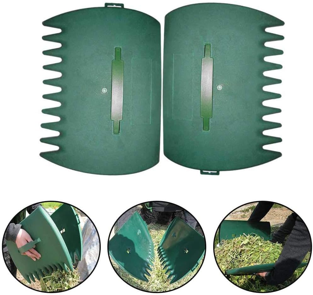 Handheld Large Leaf Grabber Serrated Cleaning Tools for Garden Lawn Yard