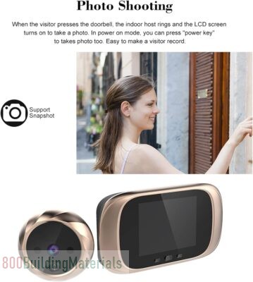 OUNA Digital Door Viewer Peephole Door Camera Doorbell 2.8-inch LCD Screen