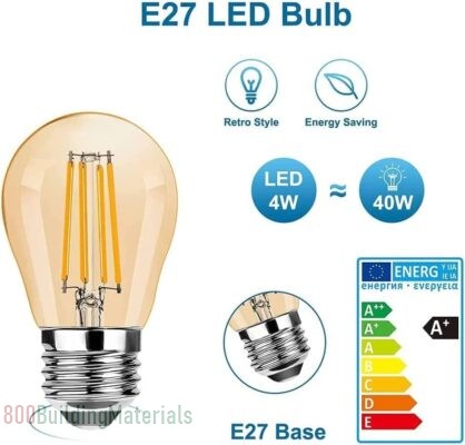 HUA QIANG WANG Vintage E27 Edison Bulbs LED Light Bulbs 40W Equivalent