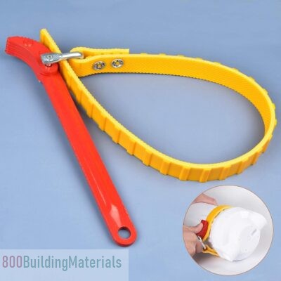 9-inch Multi-Purpose Belt Strap Wrench Plumbing Steel Handle