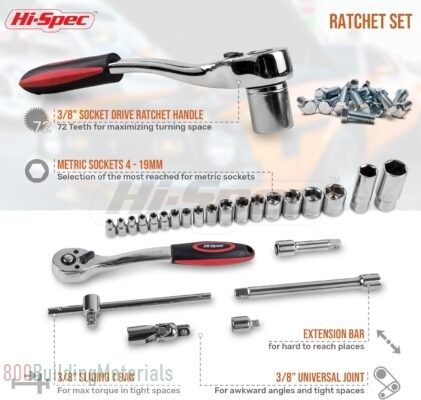 Hi-Spec Tools 67-Pc Auto Mechanics Tool Set