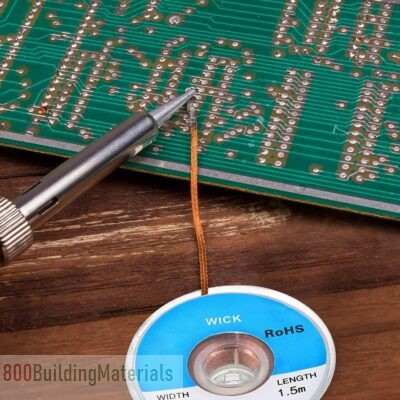Solder Braid Wick Liquid Solder Flux for Electronics Welding Repair Tabbing Wire – 6 Pcs