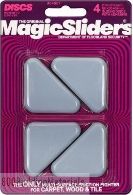 MAGIC SLIDERS Sliding Discs,Grey 04557