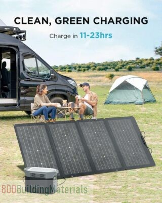 EF ECOFLOW Solar Generator DELTA Max (2000) 2016Wh with 220W Solar Panel, 6 X 2400W (5000W Surge) AC Outlets