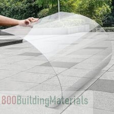 UV Protected Transparent Shatterproof Outdoor Canopy Roof Carport Frame Replacement Panel (0.6x3m(2×9.8ft))