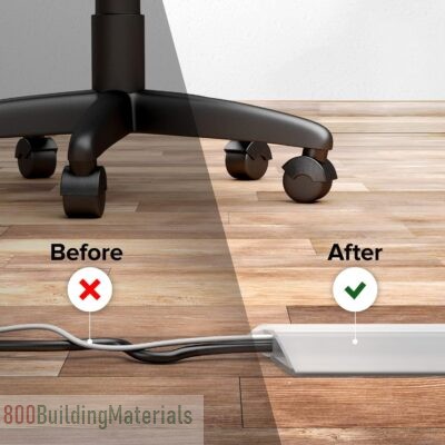 Silicone Ideal Extension Cord Cover to Protect Wires On Floor, Self-Adhesive