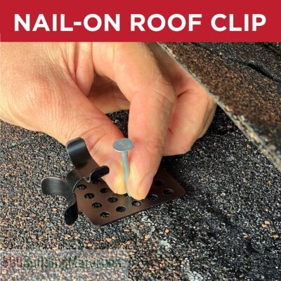 Heat Cable Clips for Roofs – Outdoor Cable Clips to Secure Ice Dam Heat Tape & Heat Cable to Roofs
