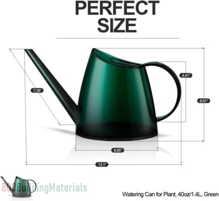 Green Fashionable Garden Flower Sprayer Long Mouth Candy Color Plant Watering Can