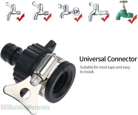 Walmeck Universal Tap Connector Adapter Faucet Adapter Quick Joint Multifunction Durable Water Hose Pipe Faucet Connector