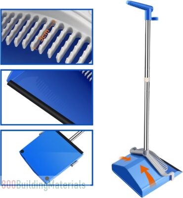 Masthome Standing Cleaning Brush with Dustpan Combo Set for Kitchen Office