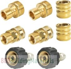 Pressure Washer Adapter Set, Quick Disconnect Kit with M22 Metric Male Thread Quick Connector