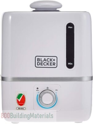 BLACK+DECKER 3L Air Humidifier Area Coverage 430sqft Ultrasonic System With Mist Level Control