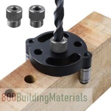 Punch Locator Dowel Jig Kit Handheld Drill Guide for Straight Holes Wood Panel Hole Puncher for Woodworking