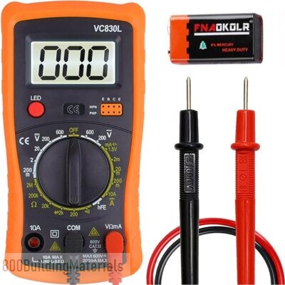 Digital Multimeter, Multimeter with AC DC Voltmeter & Ohm Volt Amp Tester