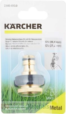 Karcher Brass Tap Connector 1/2 inch Thread Reducer