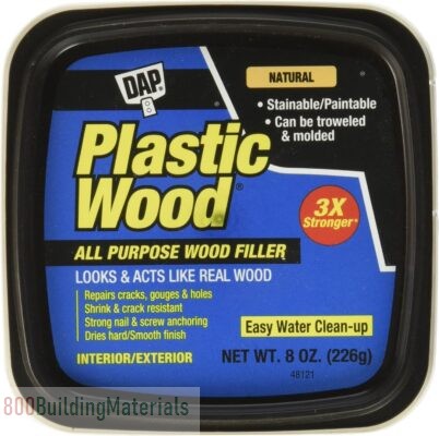 DAP Plastic Wood Latex Natural Hp Raw Building Material, 8 oz 8135