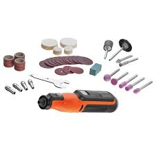 Cordless Multifunctional Rotary Tool With 37 Accessories 7.2V 1.5Ah BCRT8I-XJ Orange/Black