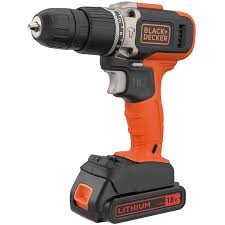 Cordless Hammer Drill With 2 Batteries (1.5Ah Li-Ion) And Charger In Kitbox 18V BCD003C2K-GB Orange/Black