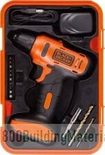 BLACK + DECKER Cordless Drill Driver With Variable Speed And LED Light Ideal For Drilling And Fastening