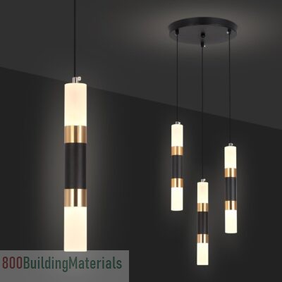 YATAI LED Pendant Light Ceiling 3 Heads Dining Room Table Pendant Light
