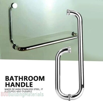 Yunir Stainless Steel Bathroom Glass Door Handle