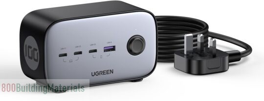 UGREEN 6-in-1 DigiNest Pro Charger Station Multiport Extension Cord, Fast Charger Plug