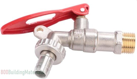 Metal Draft Faucet, Brass Draft Beer Tap Faucet Lock For Kegerators Brass 1/2″