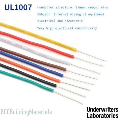 Amiph UL1007-22AWG Electronics Wire Tinned Copper Multi Strand Electronic Equipment Electrical Wiring Kit