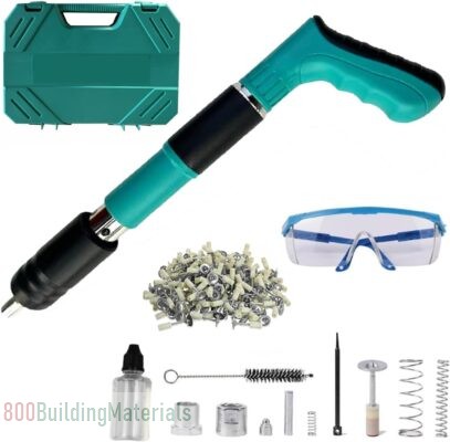 Beaunty Nail Wall Fasting Tool for Cement. Manual Steel Nail Gun with 50 Steel Nails