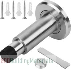 NALACAL 304 Stainless Steel Door Stop with Rubber Buffer