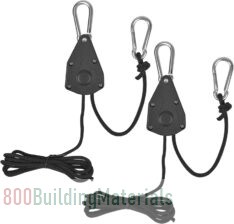 Hanger Pulley Rope, Heavy Duty Rope Ratchet Hanger Adjustable Rope Clip