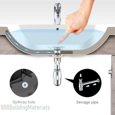 Pop Up Sink Plug Replacement Basin Waste