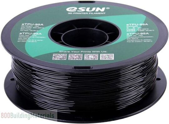 eSUN eTPU- 95A Filament, Black, 1.55 kg