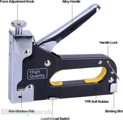 NBLE 4-in-1 Heavy Duty Stainless Steel Nail Gun Tool with 3000 Staples
