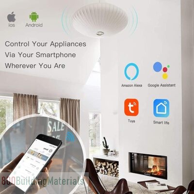 WiFi Smart Wall Light Switch Wireless Switches, No Neutral Wire Required Compatible with Alexa and Google Home