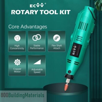 ECVV Handheld Rotary Tool Kit 130W Grinding Tool Polisher