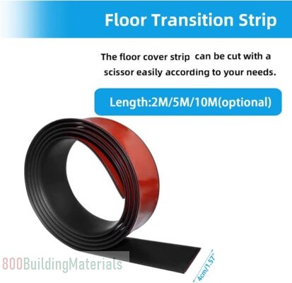 TWSOUL Polyvinyl Chloride Self Adhesive Floor& Door Flooring Threshold Transition Strip-2M 10 x 10 x 10 millimeters