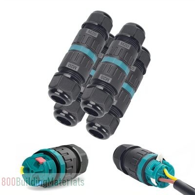 ELECDON Screw Free Outdoor Cable Connector, Waterproof Junction Box Screwless Cable Connector