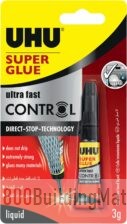 Uhu Super Glue Control, Extra Fast And Strong Liquid