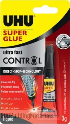 Uhu Super Glue Control, Extra Fast And Strong Liquid