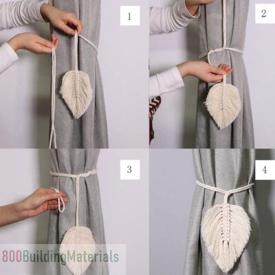 BORATO Curtain Tiebacks Handmade Holdbacks -2 Pcs