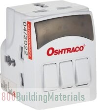 OSHTRACO 3 Way Individual Switched Universal Plug Input Adaptor for use across Household and Offices
